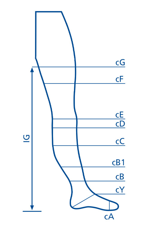 Measure Your Leg As Shown